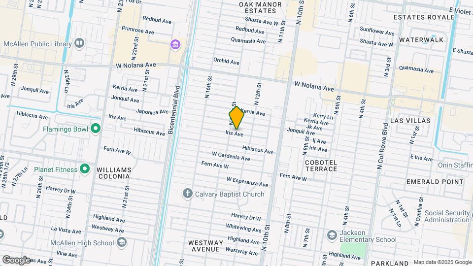 1308 E Iris Ave Map and Location Details