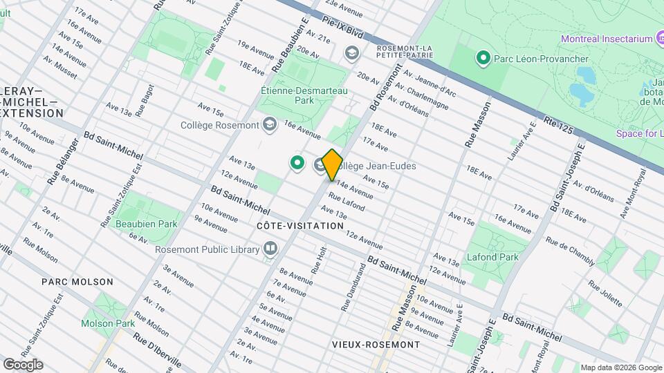 3480 Rosemont Boul Map and Location Details