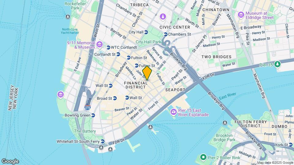 90 John St Mapa y Detalles de la Ubicación