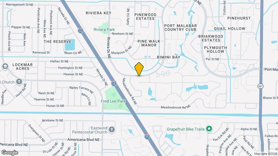 836 Riviera Dr NE Map and Location Details