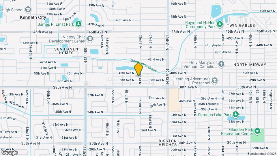 3900 52nd St N Map and Location Details