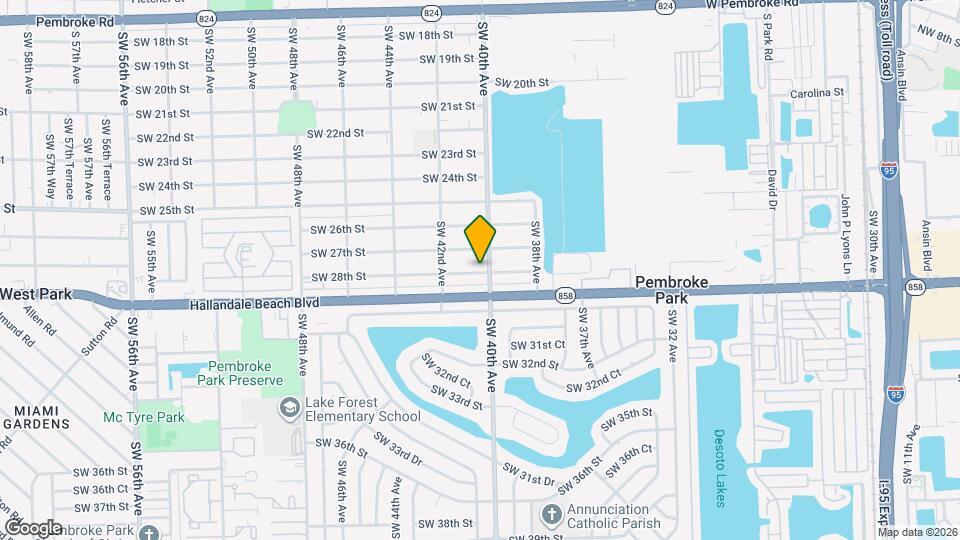 4011 SW 28th St Map and Location Details
