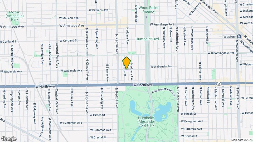 3119 W Wabansia Ave Map and Location Details