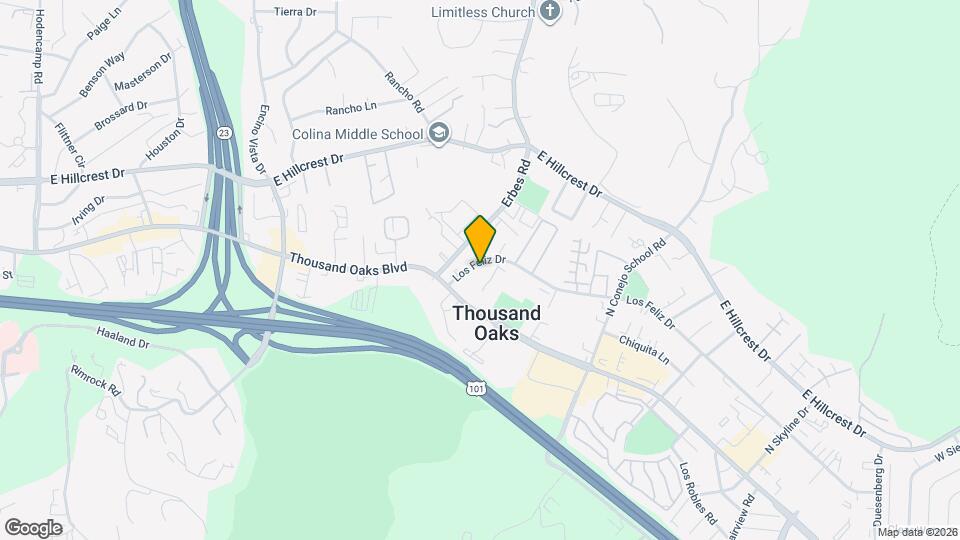 1762 Los Feliz Dr, Unit Unit C Map and Location Details