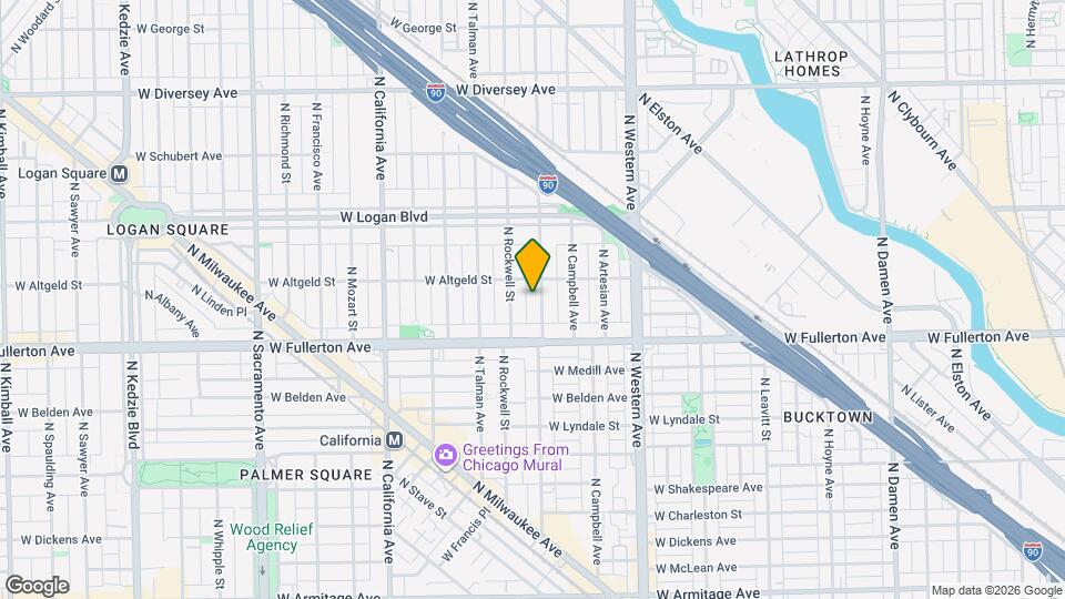 2438 N Maplewood Ave, Unit Garden Map and Location Details