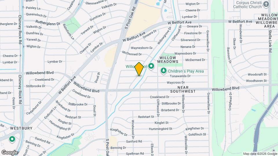 10601 Willowgrove Dr Map and Location Details