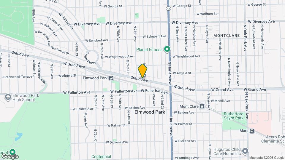 7355 W Grand Ave Map and Location Details