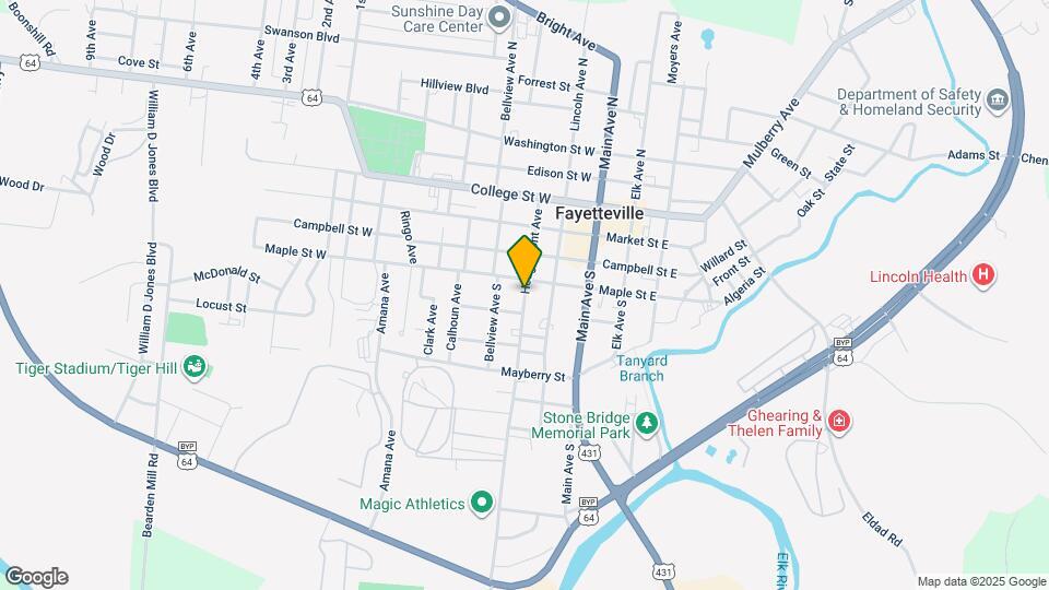 406 Hedgemont Ave Map and Location Details