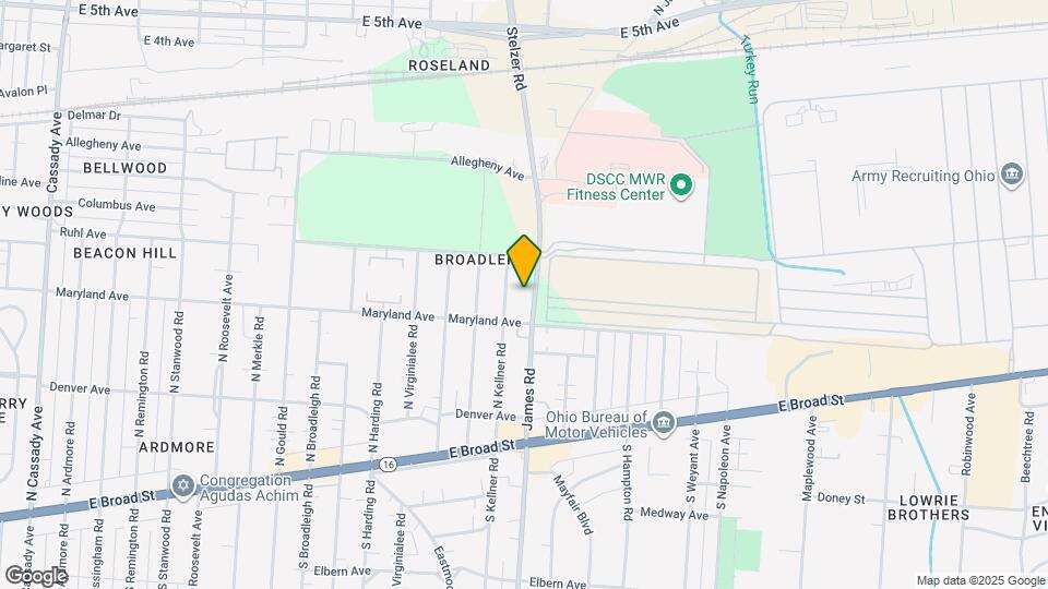 209 N James Rd Map and Location Details