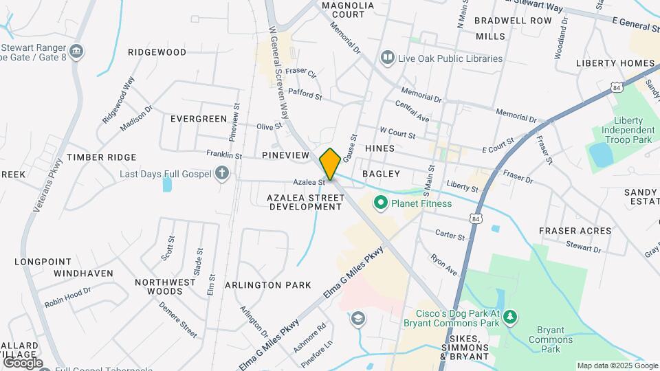 500 Azalea St Map and Location Details