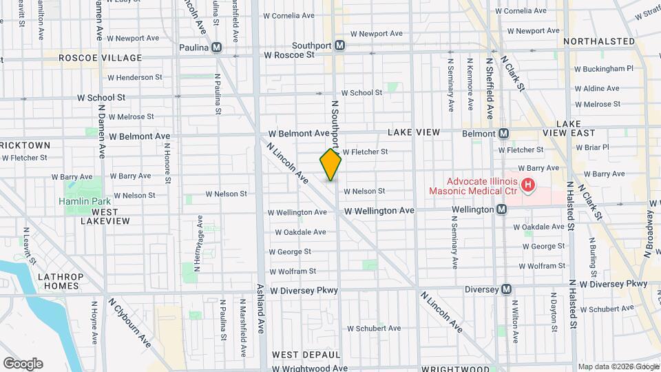 3040 N Southport Ave, Unit Apartment 1F Map and Location Details