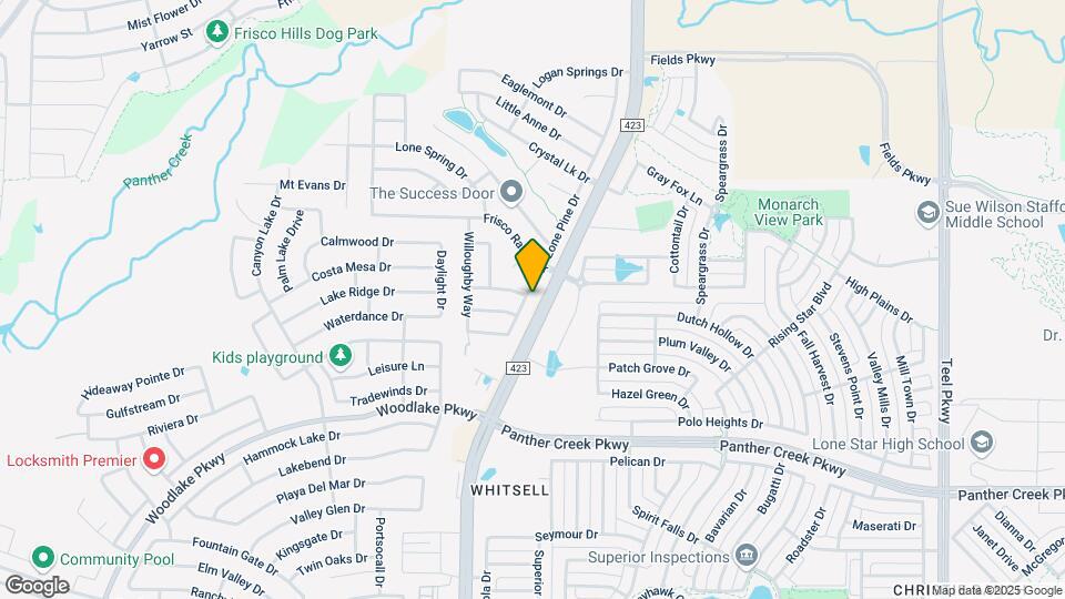 1501 Lone Pine Dr Map and Location Details