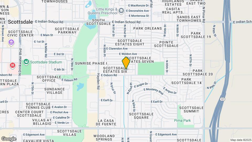 8201 E Mitchell Dr Map and Location Details