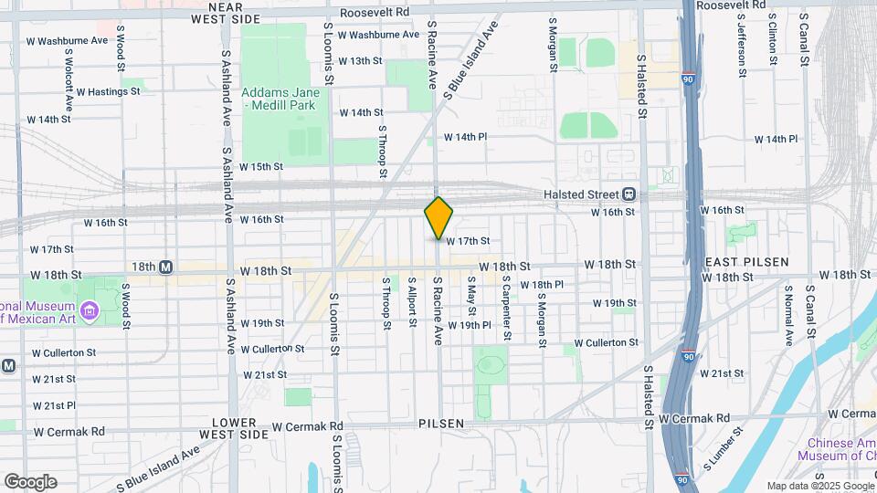 1709 S Racine Ave Map and Location Details