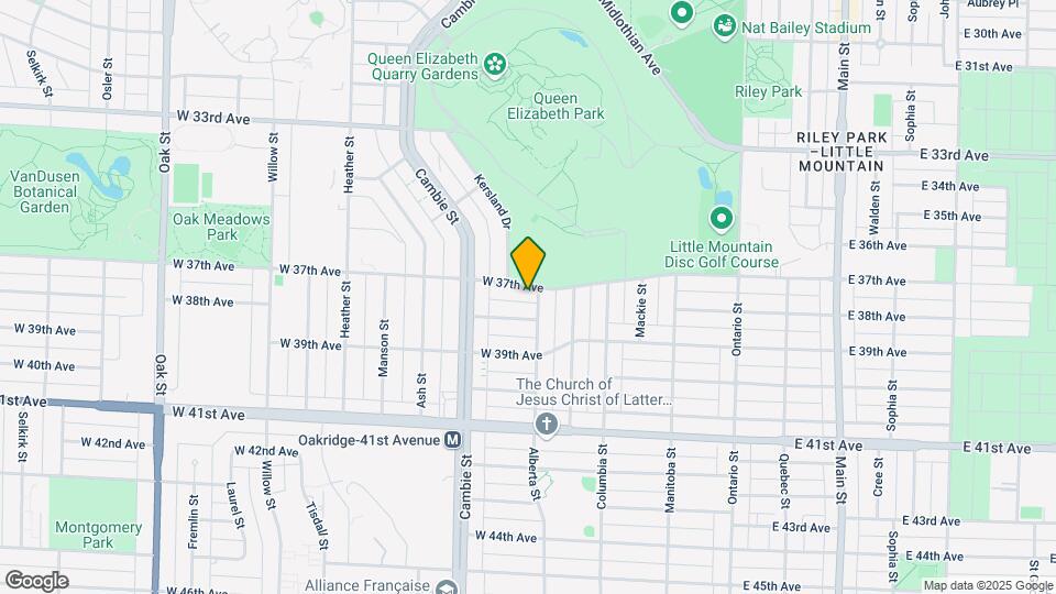 416 W 37th Ave Map and Location Details