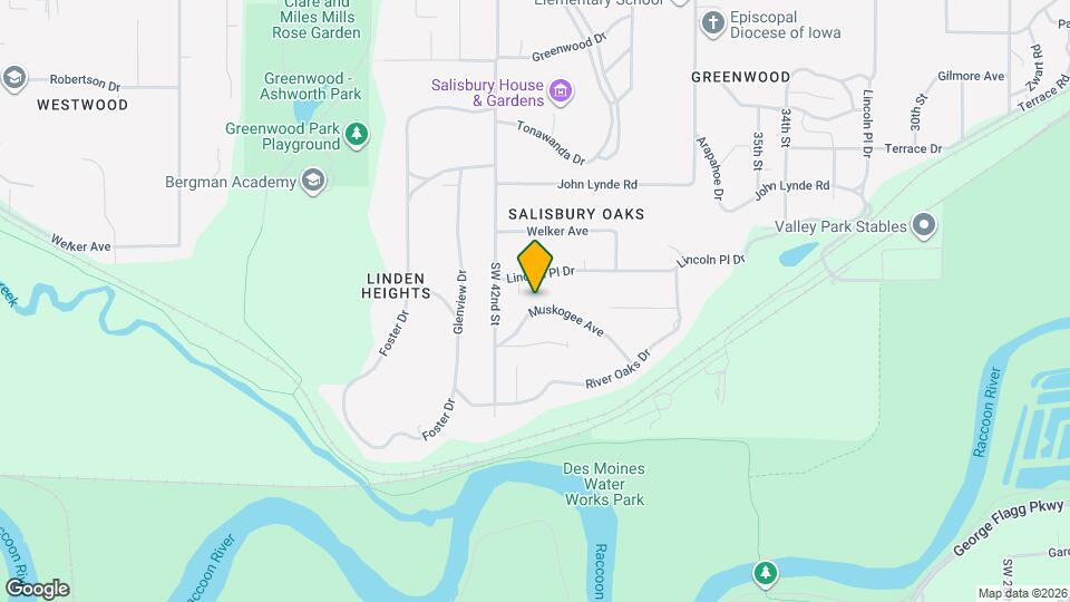 4101 Muskogee Ave Map and Location Details