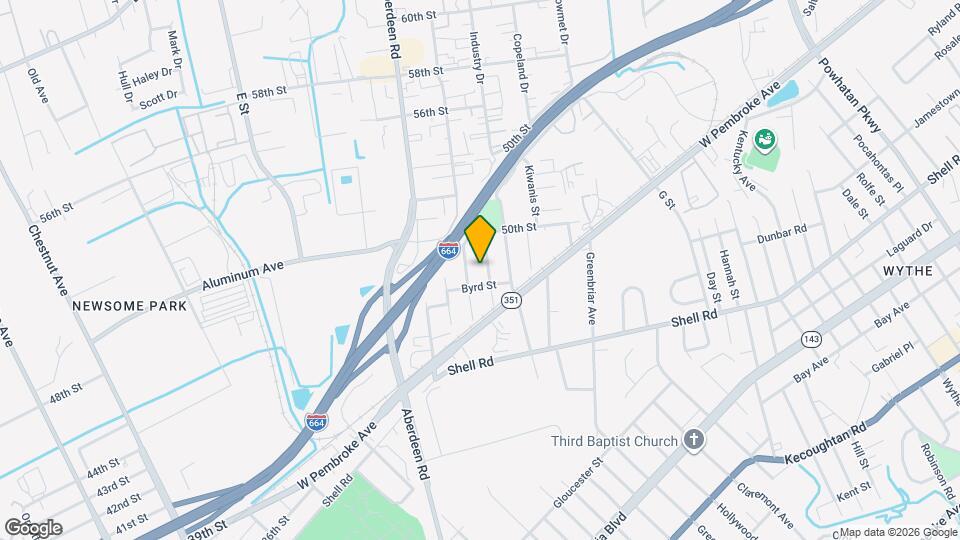 713 Hemlock Ave Map and Location Details