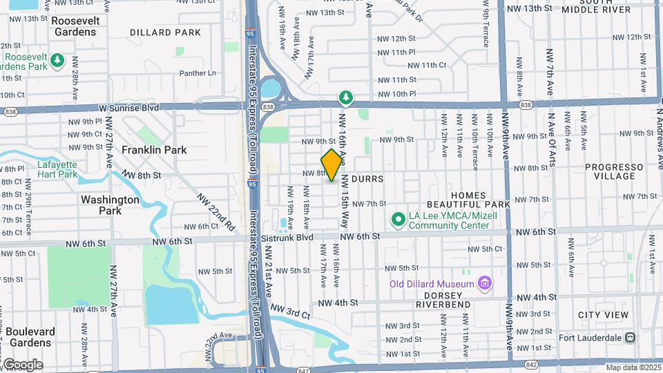 1610 NW 7th Pl Map and Location Details