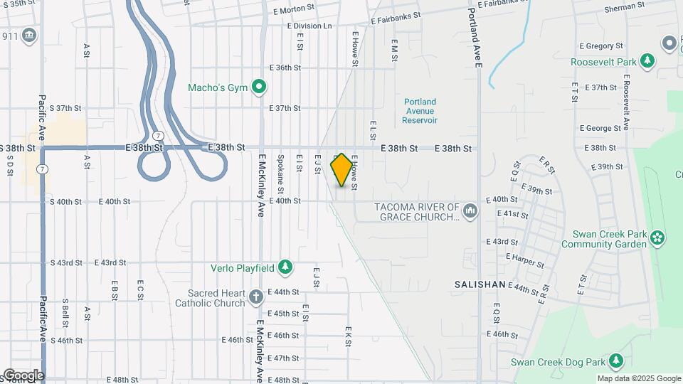 3849 E K St Map and Location Details