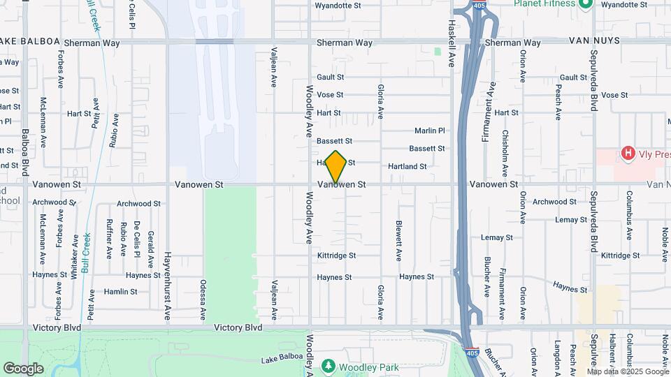 16016 Vanowen St Map and Location Details