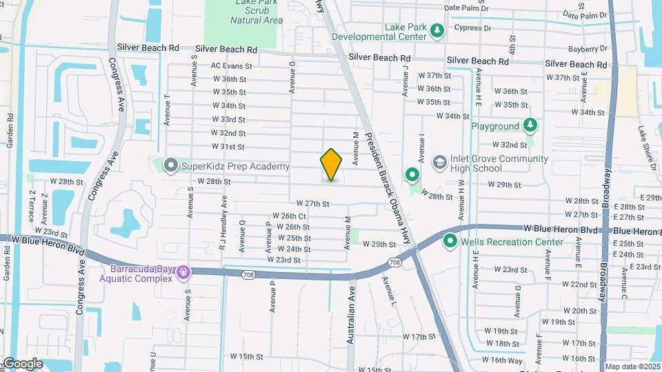 1173 W 28th St Map and Location Details