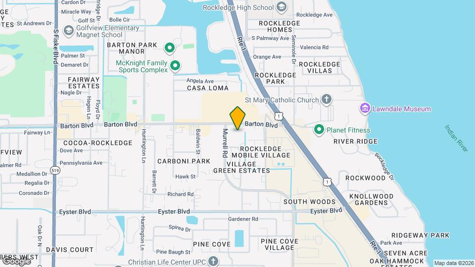 1720 Murrell Rd, Unit Hazelwood Villas Condo Mapa y Detalles de la Ubicación