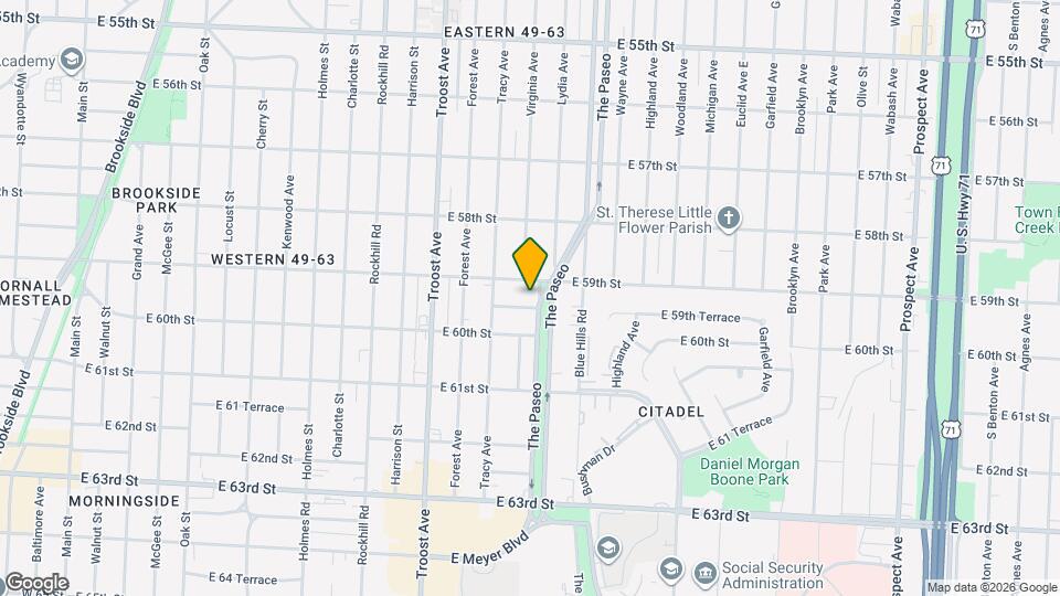 5912 Paseo Blvd Map and Location Details