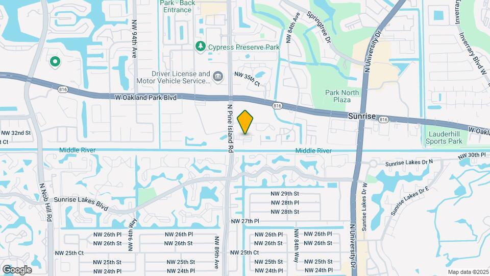 3100 N Pine Island Rd-Unit -205 Map and Location Details