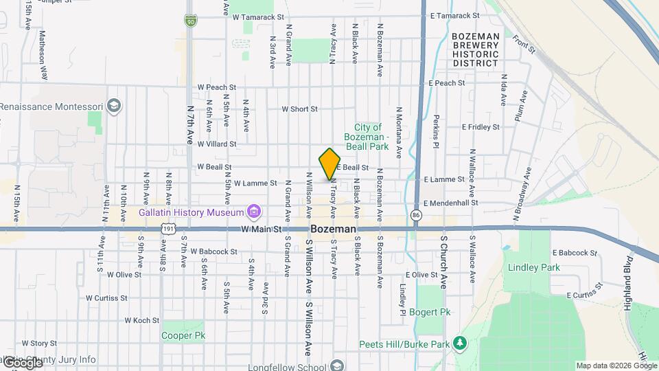 121 N Tracy Ave Map and Location Details