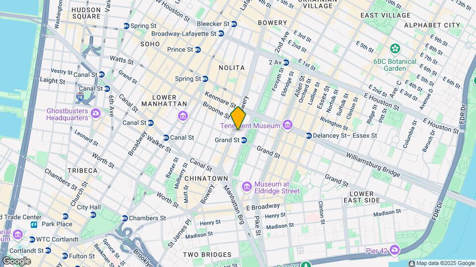 139 Bowery Map and Location Details