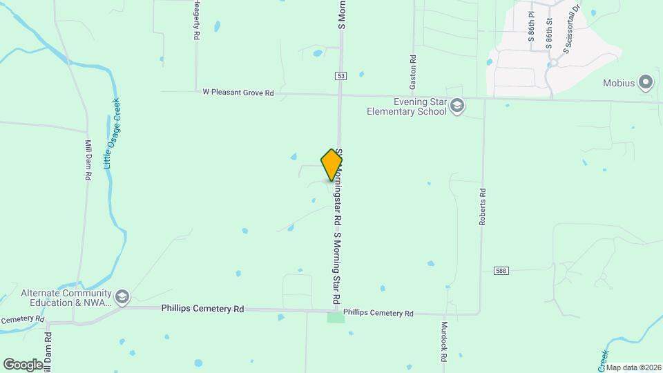 10211 S Morning Star Rd Map and Location Details