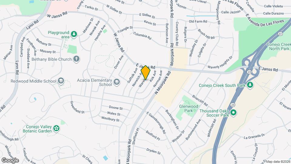 1518 Warwick Ave Map and Location Details