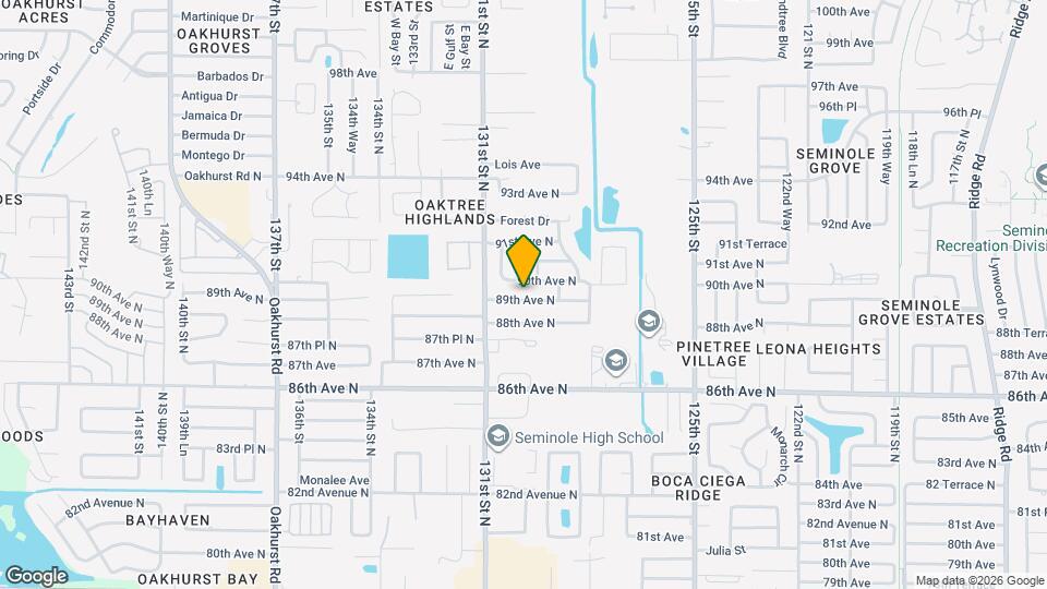 12993 89th Ave Mapa y Detalles de la Ubicación