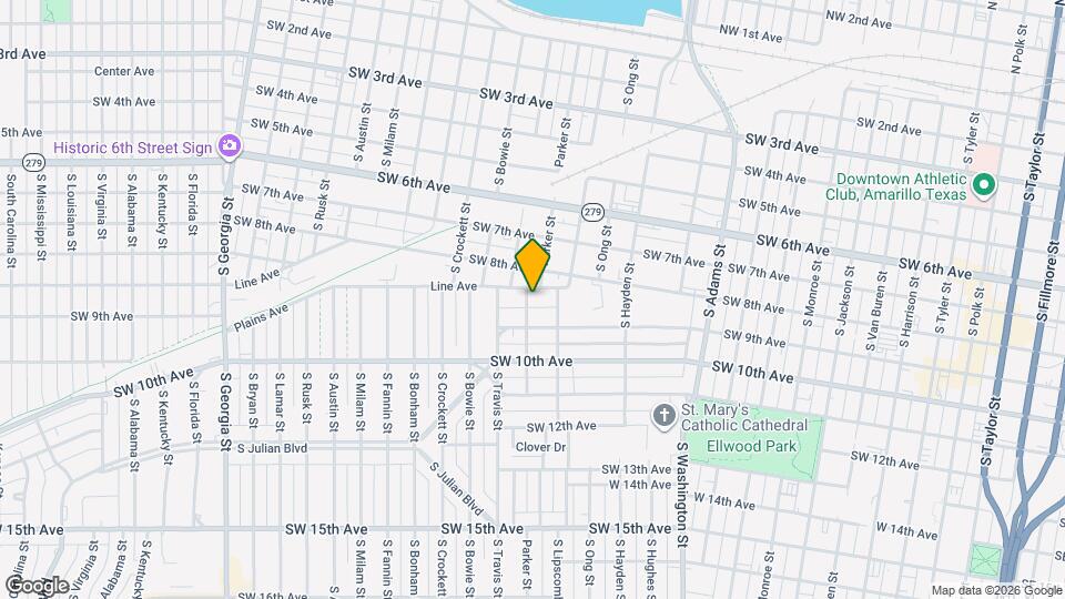 823 Parker St Map and Location Details