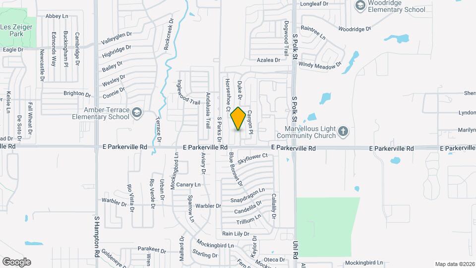 829 Clear Creek Dr Map and Location Details