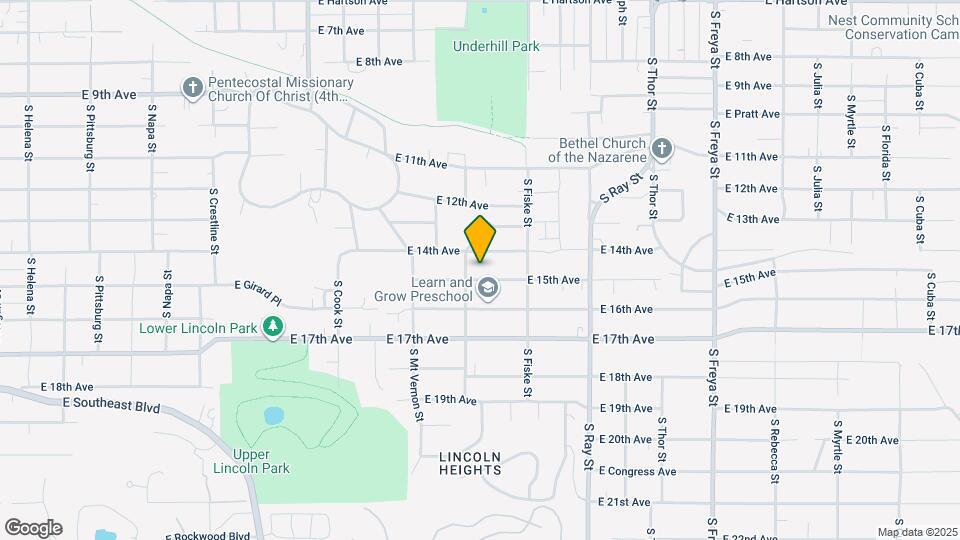 2913 E 15th Ave Map and Location Details