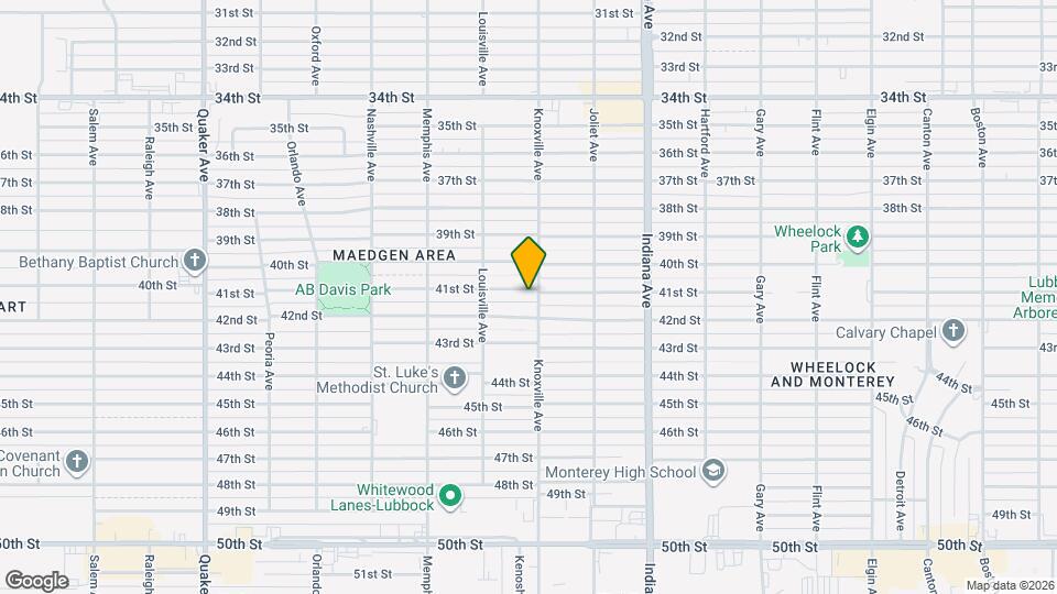 3603 41st St Map and Location Details