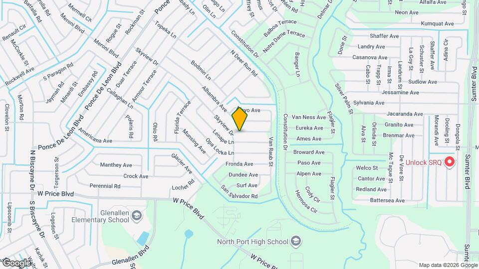 6177 Hollywood Ave Map and Location Details