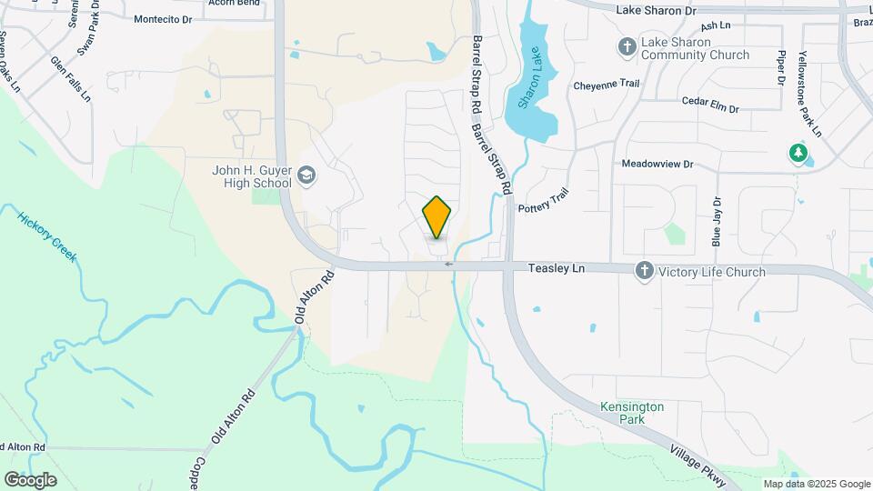 9100 Teasley Ln Map and Location Details