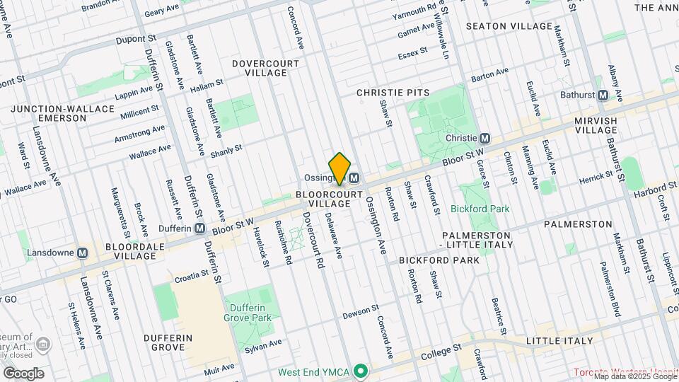 924b Bloor St W Map and Location Details