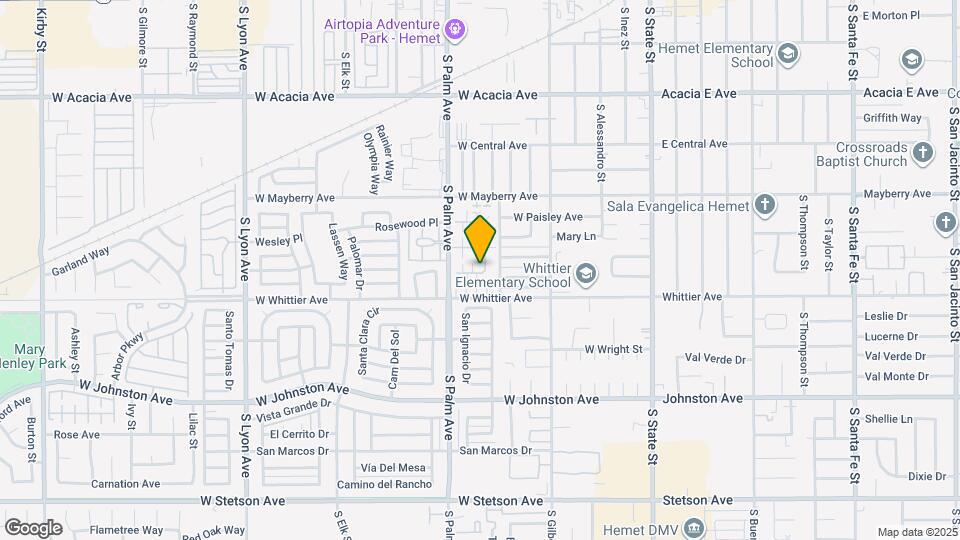 722 Evergreen St Map and Location Details