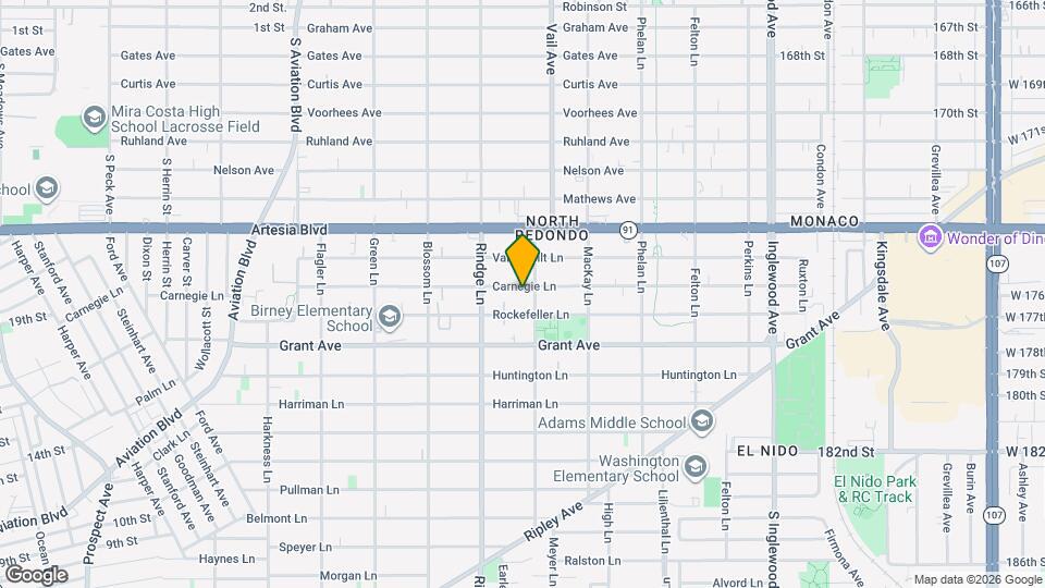 2218 Carnegie Ln, Unit D Mapa y Detalles de la Ubicación