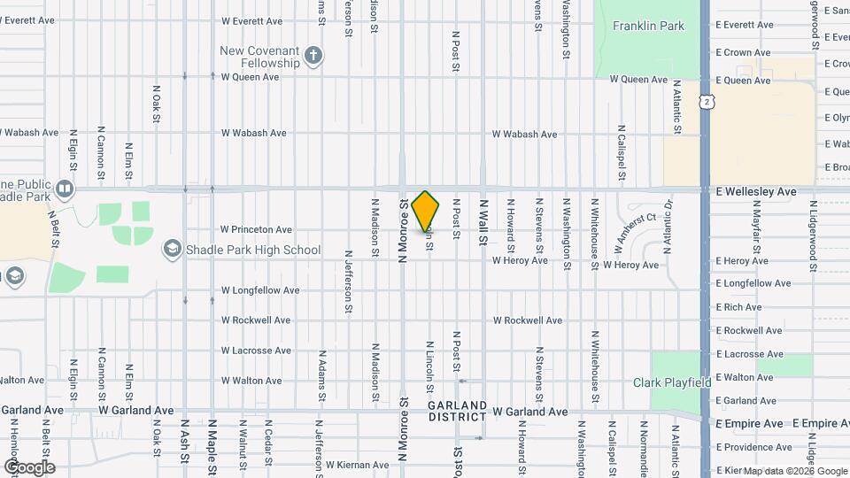 4423 N Lincoln St Map and Location Details