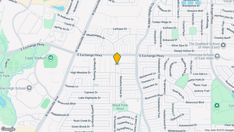 1008 Sandy Creek Dr Map and Location Details