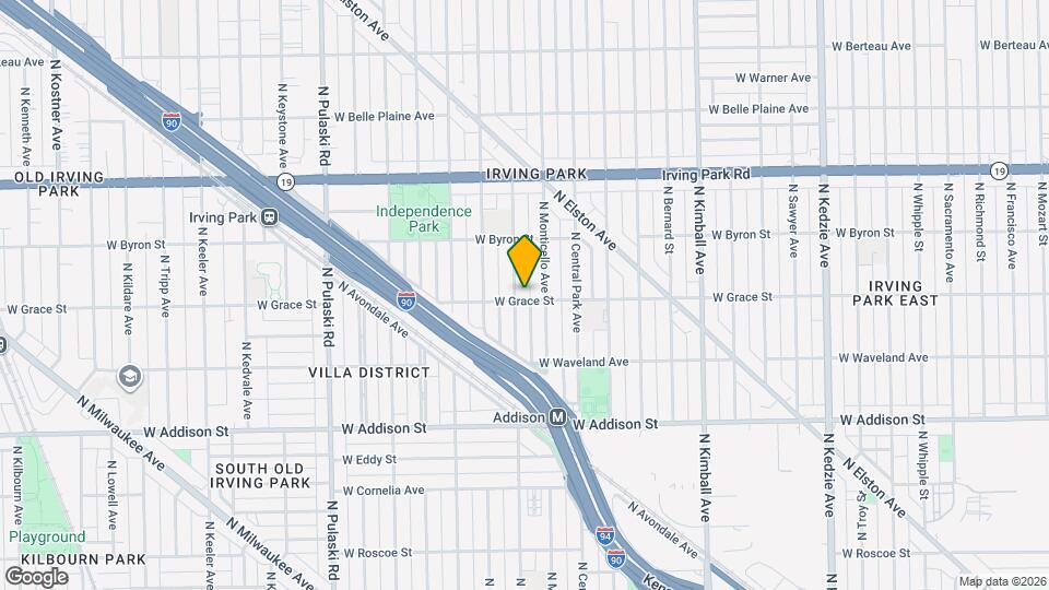 3801 N Lawndale Ave Map and Location Details