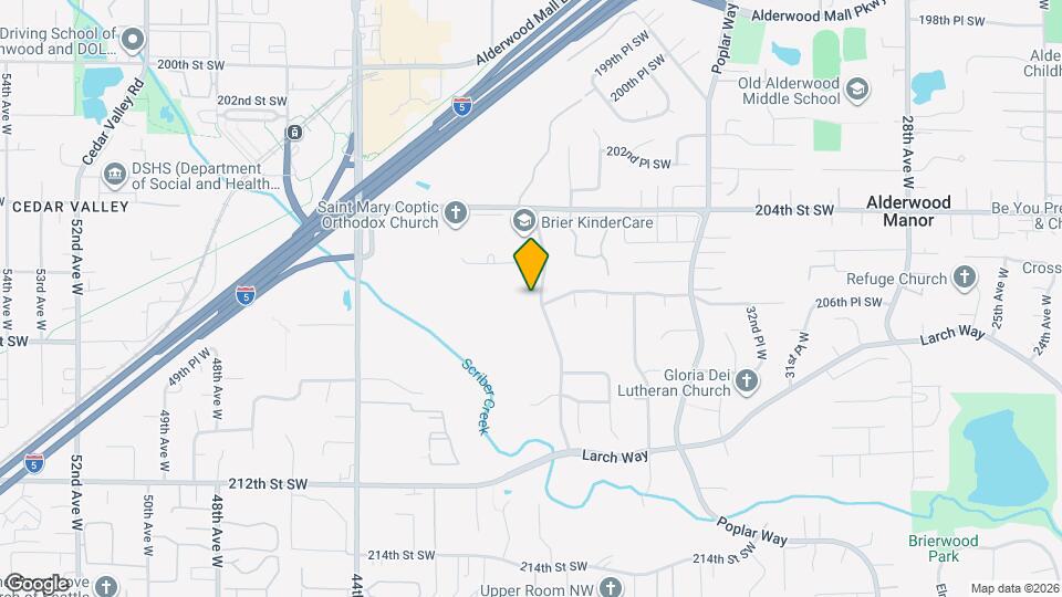 20620 Larch Way Map and Location Details