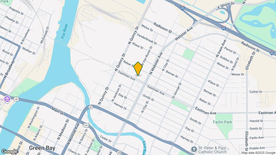 1100 N Van Buren St Map and Location Details