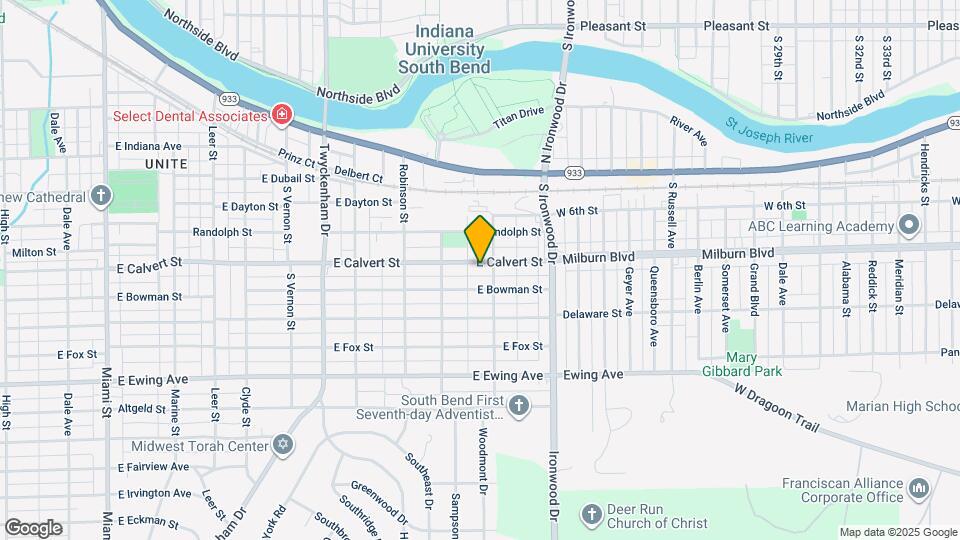 1838 E Calvert St Map and Location Details