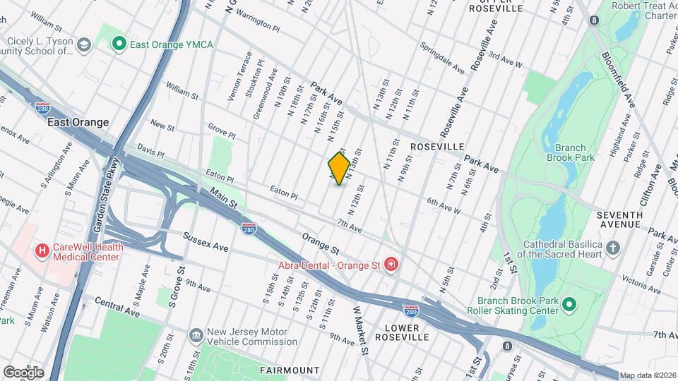 64 N 13th St Map and Location Details