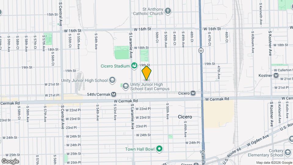 5103 W 21st St Map and Location Details